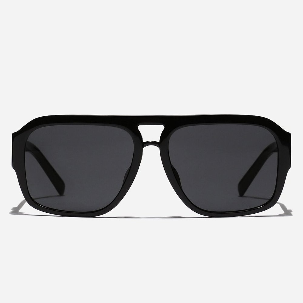 Dolce & Gabbana Men’s DG Crossed Sunglasses, Black - New w/ Tags